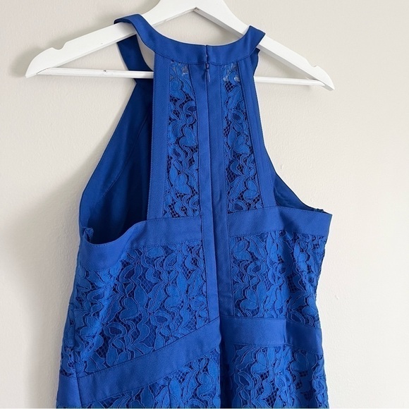 NWT Adelyn Rae Deven Lace Sleeveless Midi Dress Cobalt Blue Size Large - Picture 6 of 12